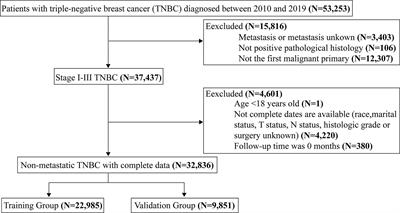 A novel conditional survival nomogram for monitoring real-time prognosis of non-metastatic triple-negative breast cancer